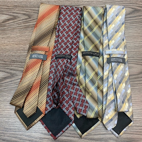 Lot of 8 Kenneth Cole Silk Ties Neckties - Picture 6 of 6